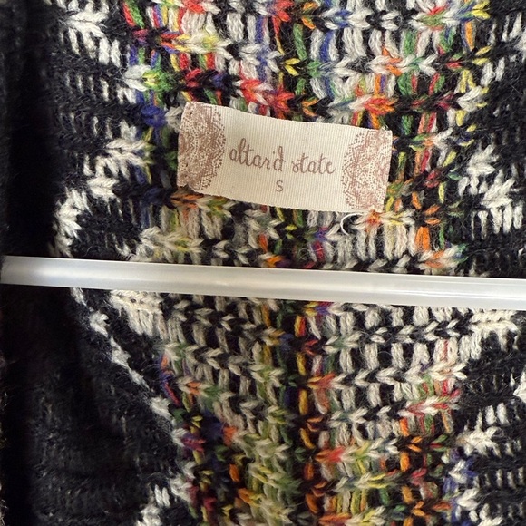 Altar'd State Aztec Knit Boho Cardigan Small - Picture 2 of 3